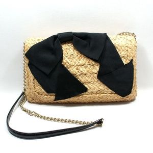 Kate Spade Staw Bow Clutch